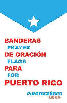 Prayer Flags for Puerto, Rico Print Exchange Exhibition