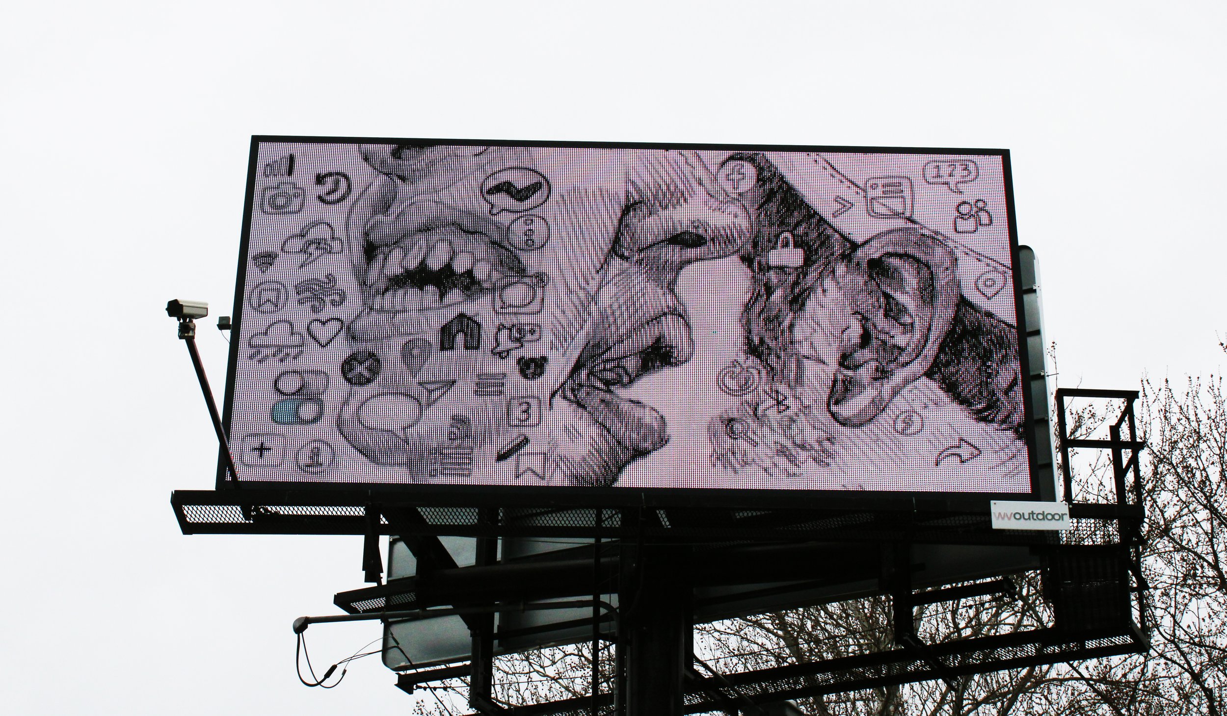 Morgantown Billboard Project with Joe Lupo, WVU, Morgantown, WV, 2021
