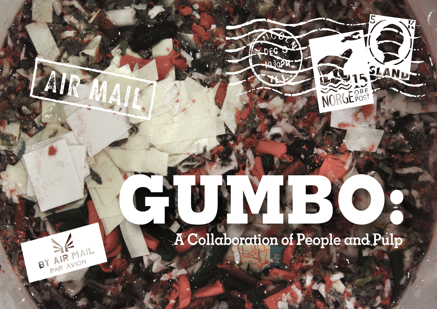 Gumbo, Collaborative Papermaking and Artist Book with International Artist Collaborative Expanded Draught