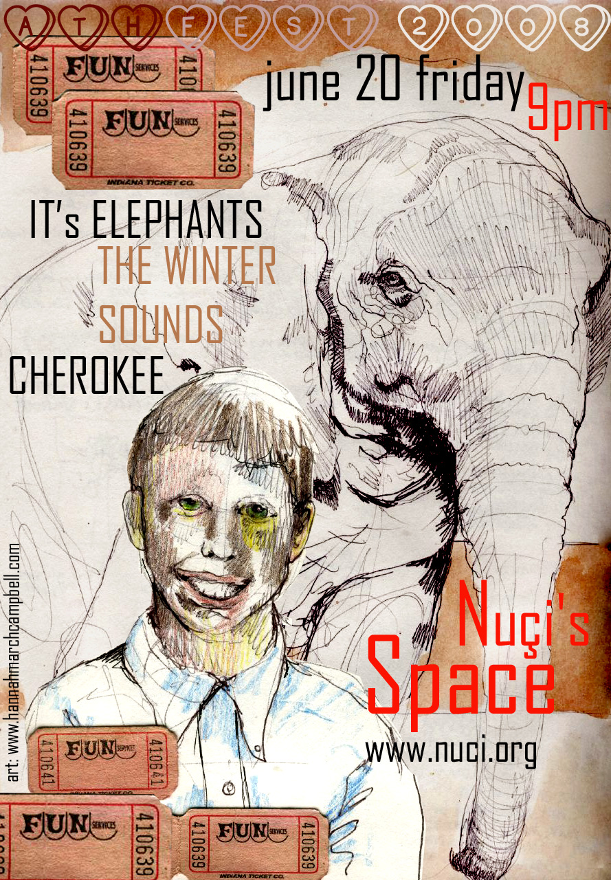 Concert Posters for Nuçi’s Space in Athens, GA